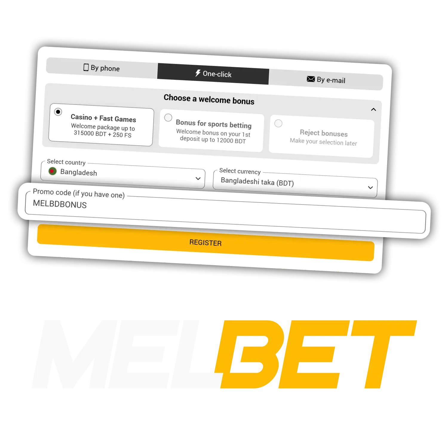 Use the Melbet promo code to get extra money for bets in Bangaldesh.